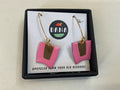 DANA Jewellery - Vinyl Record Earrings - Connie Pink & Bronze