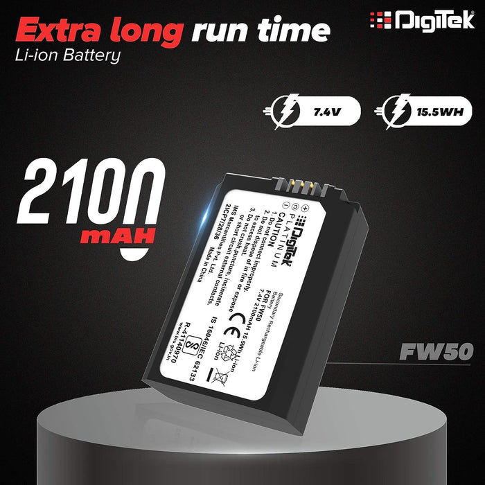Digitek Battery (S) FW50 P + DPUC 014D with FW50 P Battery