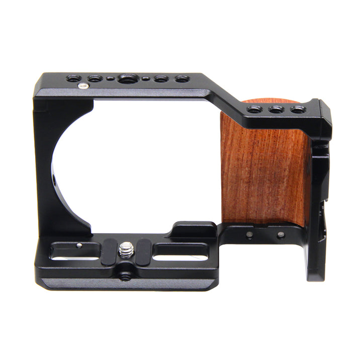 Digitek Cam Cage for Sony ZVE-10 Camera Aluminum Form-Fitted Cage with Quick Tripod Mounting