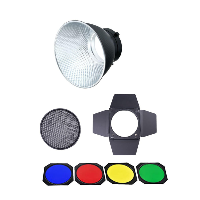 Digitek (DBR 055) Bowens Reflector with Barndoor Combo Universally Compatible with All Flash Speedlites