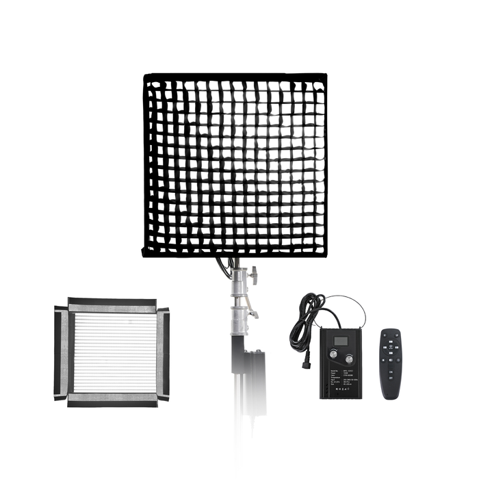 Digitek (DFFL 6060) 200W Bi-Color Flexible Fabric LED Light with Remote & App Control, 768 LEDs, 2700K–6500K±200K, 5–100% Dimming, 120° Beam Angle, 18000LM, Includes X Bracket, Diffuser, Honeycomb Grid & Accessories, Ideal for Photo & Videography