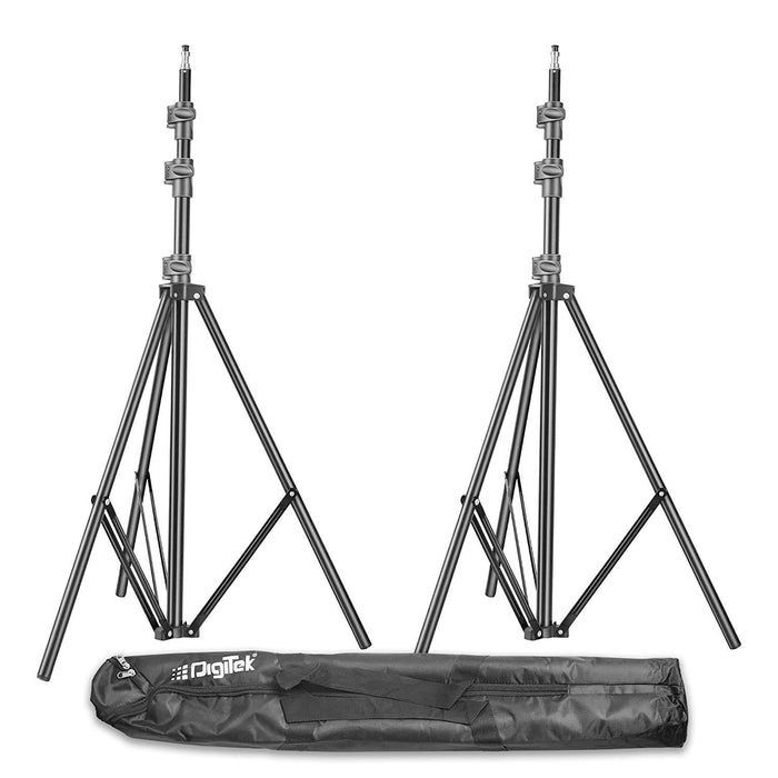 Digitek (DLS 009 FTK) Lightweight & Portable 250 cm Aluminum Alloy Light Stand for Photography & Video Shooting | Ring Light | Reflector | Flash Units | Light Lamps | Diffuser | Portrait | Softbox | Studio Lighting |