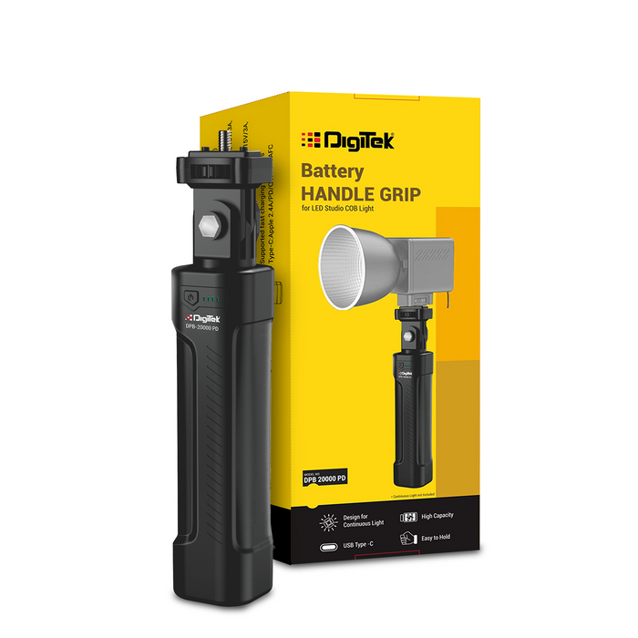 Digitek DPB 20000 PD Battery HANDLE GRIP for LED Studio COB Light