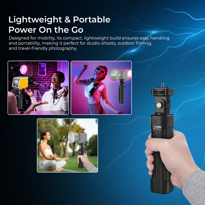 Digitek DPB 20000 PD Battery HANDLE GRIP for LED Studio COB Light