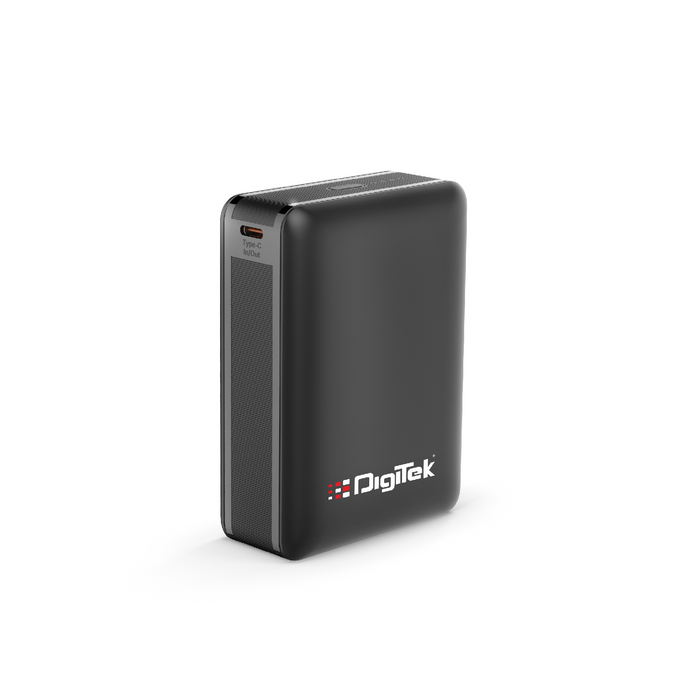 Digitek (DPB 20000 PD QC) High Capacity Superfast Power Bank with 22.5 Watt PD / QC charging with Type C Port (20000 mAh) with Black