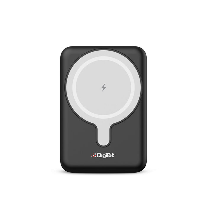 Digitek (DPB 5000 MS)  Superfast 15W Wireless Power Bank with 20 Watt PD charging with Type C Port  with Black color