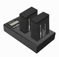 Digitek (DPUC 014 D E17) Platinum Dual Port Li-ion LCD Battery Charger with 2 Nos of 1250mAh Capacity LP E17 Li-ion Battery Combo Pack
