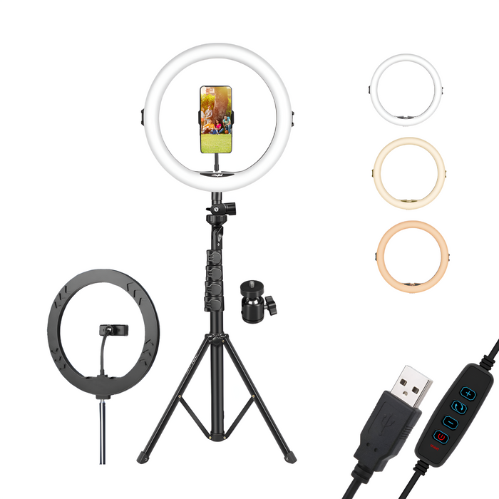 Digitek (DRL 14C) Professional Dual Temperature LED Ring Light with Tripod Stand for YouTube, Photo-Shoot, Video Shoot, Live Stream, Makeup, Vlogging & More