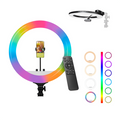 Digitek (DRL 18 RGB) RGB LED Ring Light for YouTube | Photo-Shoot | Video Shoot | Live Stream | Makeup & Vlogging | Compatible with iPhone/Android Phones & Camera