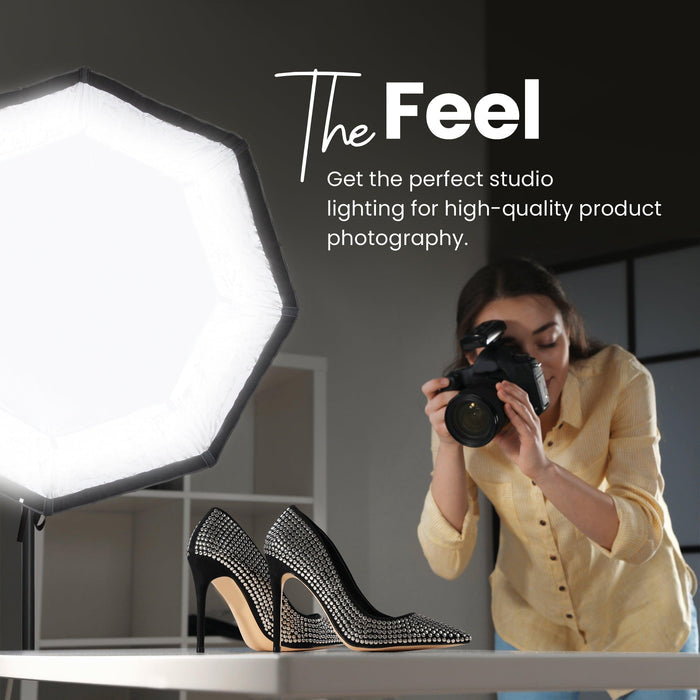 Digitek (DSBH-055) Lightweight & Portable Soft Box Comes with S2 Type Bracket & 2 Diffuser Sheets | Carrying Case | Compatible with All Flash Speedlights - Digitek