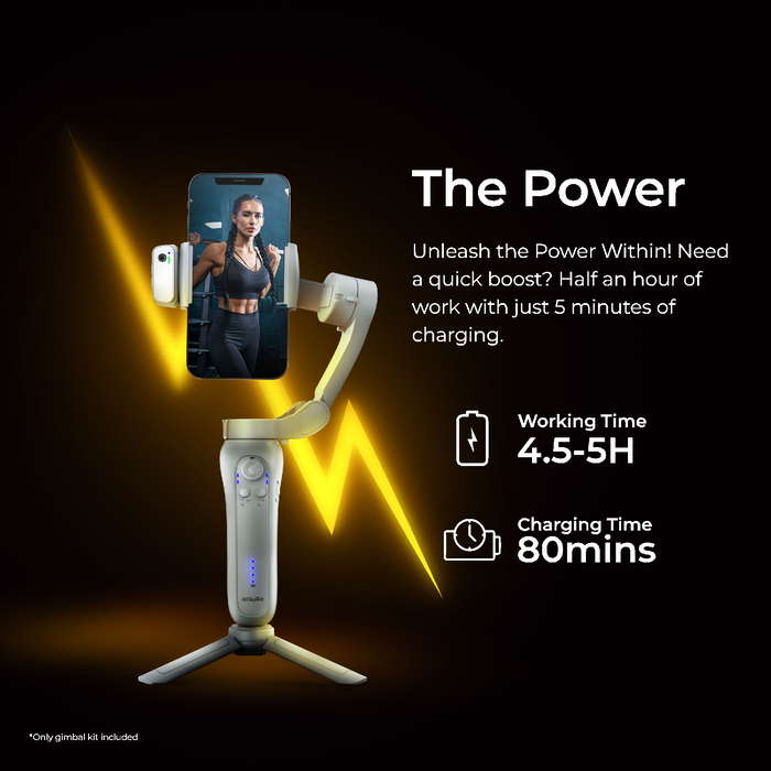 Digitek DSG-007F AI 3 Axis Wide Angle Smartphone Gimbal with AI Tracker & 5 hrs Working time - Digitek