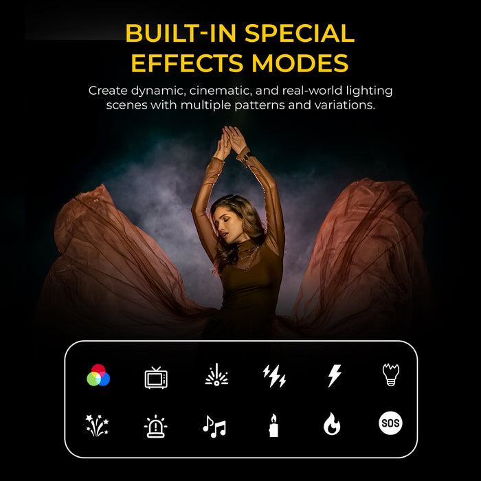 Digitek (DSL 25W RGB) Stick Light Portable Handheld RGB LED Light Wand with Barn Door & Remote Control, Color Temp 2700-12000K + RGB, 39 Special Lighting Effects & Carry Bag