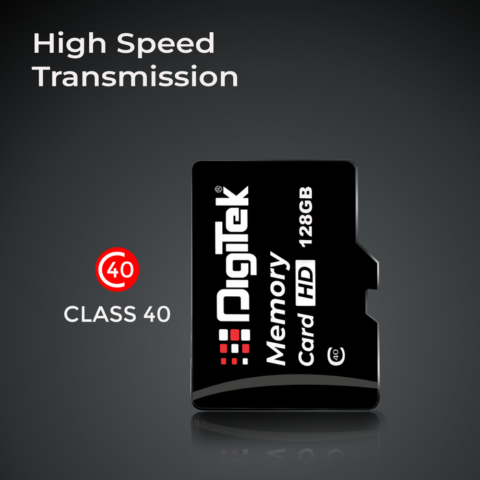 Digitek (DTF 128GB C40) High Speed 128GB Micro SDHC UHS III Memory Card – A2 Speed, 200MB/s, Waterproof & Shockproof, for 4K/8K Video, Drones, CCTV & Smartphones