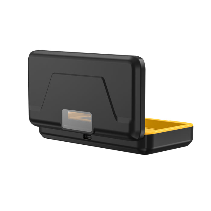 Digitek (DUC 022 ENEL 15) Dual Battery Charger for ENEL15 Batteries & SD Card Holder with Power Bank Function, USB-A Output, LCD Display, Protective Case & Intuitive Operation