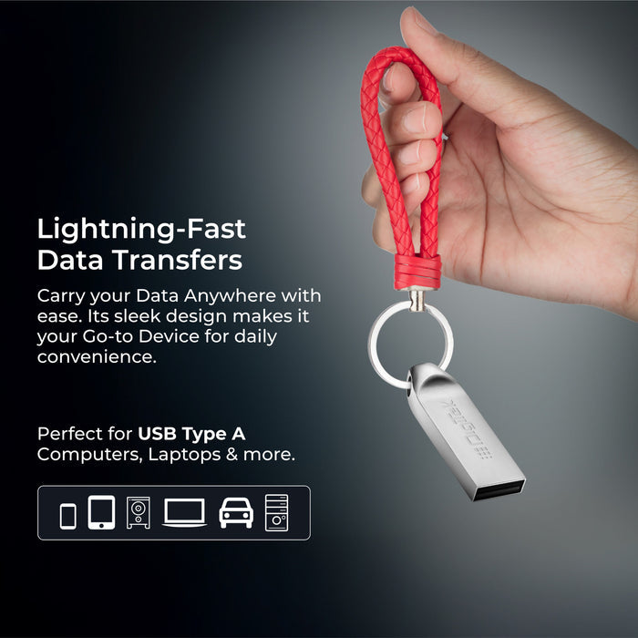 Digitek (Dud 32GB 2.0V) 32GB USB 2.0 U Disk Flash Drive, High Speed Read & Write Pen Drive, Magnetic, X-Ray & Temperature Resistant, Compatible with Windows & Mac OS