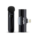 Digitek (DWM 002) Wireless Microphone & Receiver with Lightning Connector, Noise Cancellation, Fast Charging,  Compatible with iPhone X/11/12/13/14 Series for Vlogging, Only for iPhones with Lightning (LTC)