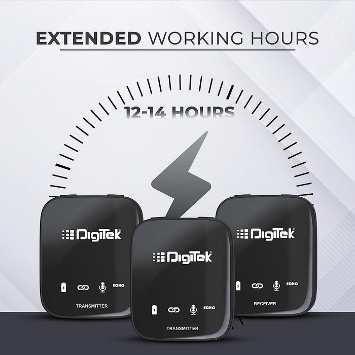 Digitek (DWM 101) Wireless Microphone System for DSLR, Camcorder, Smartphone & Tablet DWM 101 - Digitek