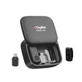 Digitek (DWM 123) 2-in-1 Wireless Microphone System with Charging Case & Magnetic Collar Clip, Type-C Receiver for iPhone 15 & Above, Android Phones, 60m Range, Build in Microphone, For Creators and Vloggers (Black)