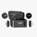 Digitek DWM 131 2-in-1 Wireless Microphone System with 2 Transmitters & 3 Receivers, 2.4GHz Wireless Mic for Camera, Smartphone & PC, ANC, 48kHz/24-bit Audio, Up to 1000ft Range, Plug & Play