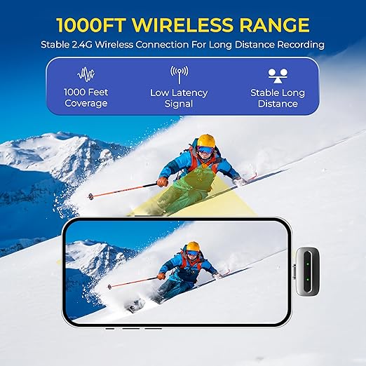 Digitek DWM 131 2-in-1 Wireless Microphone System with 2 Transmitters & 3 Receivers, 2.4GHz Wireless Mic for Camera, Smartphone & PC, ANC, 48kHz/24-bit Audio, Up to 1000ft Range, Plug & Play