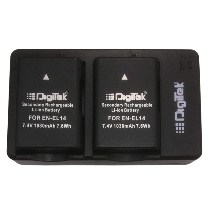 Digitek (ENEL 14 Battery + Charger Combo DUC 010)