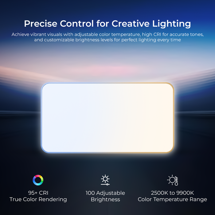 Digitek (LED D130 RGB) 12W Portable Video LED Light, 130pcs LED with 2500K±9900K, Built-in 4000mAh Battery, 21 FX Modes, HSI 360°, 0-100% Brightness Control, 1/4" Screw Mount, For Photo & Videography