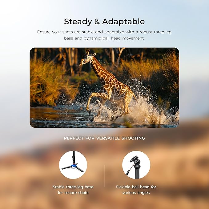 Digitek Monopod DMP 55 LVH Maximum Opetating height 1600mm with 3 KG load Capacity