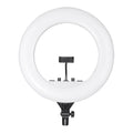 Digitek Platinum (DPRL-19H) Professional LED Ring Light Runs on AC/DC Power with No Shadow apertures, Ideal use for Makeup, Video Shoot, Fashion Photography & Many More - Digitek