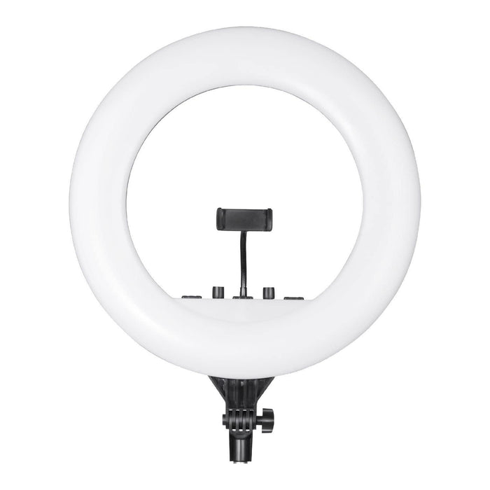 Digitek Platinum (DPRL-19H) Professional LED Ring Light Runs on AC/DC Power with No Shadow apertures, Ideal use for Makeup, Video Shoot, Fashion Photography & Many More - Digitek