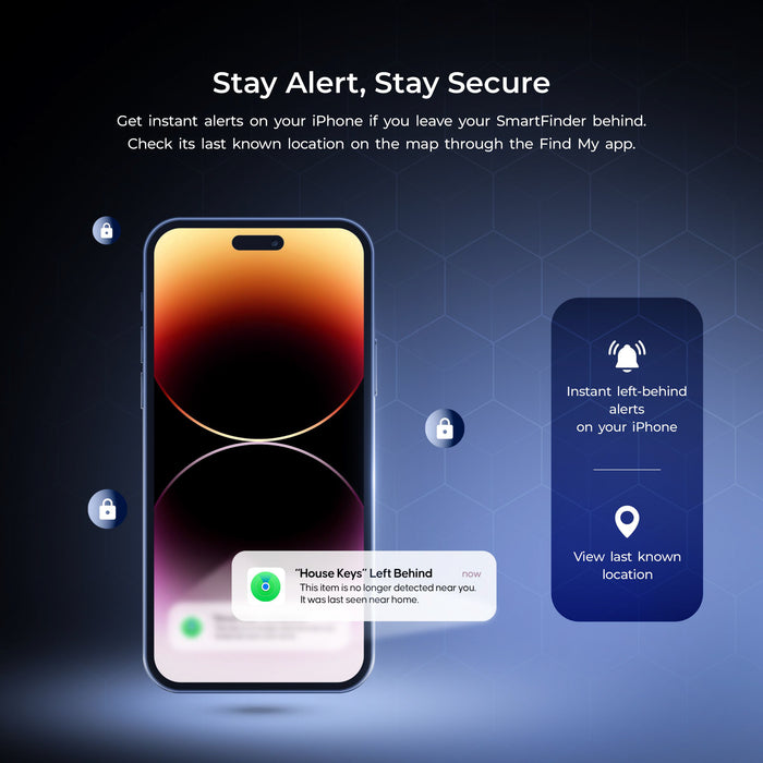 Digitek SmartFinder (DSF 002) Wireless Bluetooth Anti-Lost Anti-Theft Alarm Device Tracker Work with iOS Devices.