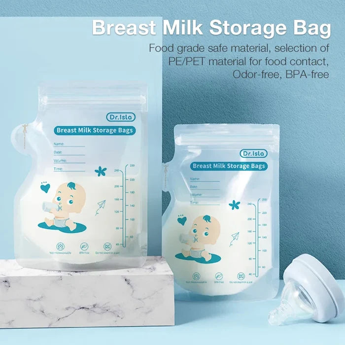 Dr.Isla 250ml/30Pcs Breast Milk Storage Bags