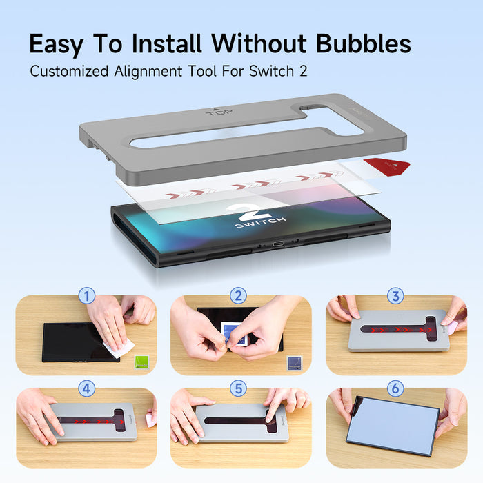EasySMX® 4-in-1 Bundle: Carrying Bag, Screen Protector, Sticks Caps, Joy-Con Cover for Switch 2