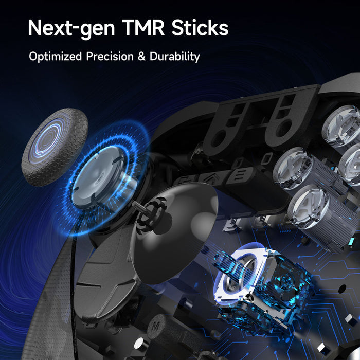 EasySMX® D10 Multiplatform Gaming Controller - Black Version: TMR Sticks, Trigger Lock and Charging Dock
