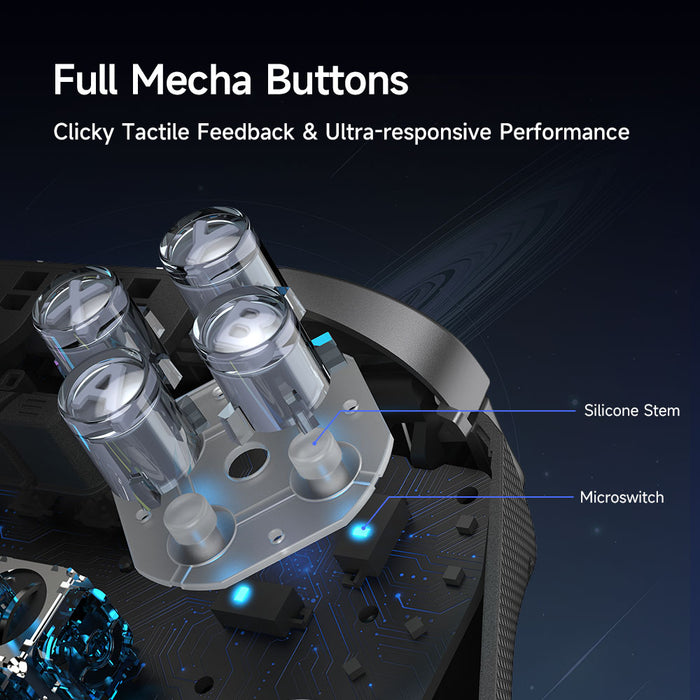 EasySMX® D10 Multiplatform Gaming Controller - Black Version: TMR Sticks, Trigger Lock and Charging Dock