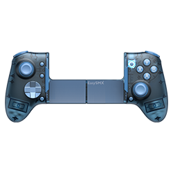 EasySMX M20 blue Bluetooth mobile gaming controller with extendable phone grip and Hall Effect sticks