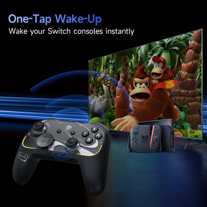 EasySMX® S10 Gaming Controller for Switch 2: Wake up, TMR Sticks, HD Rumble