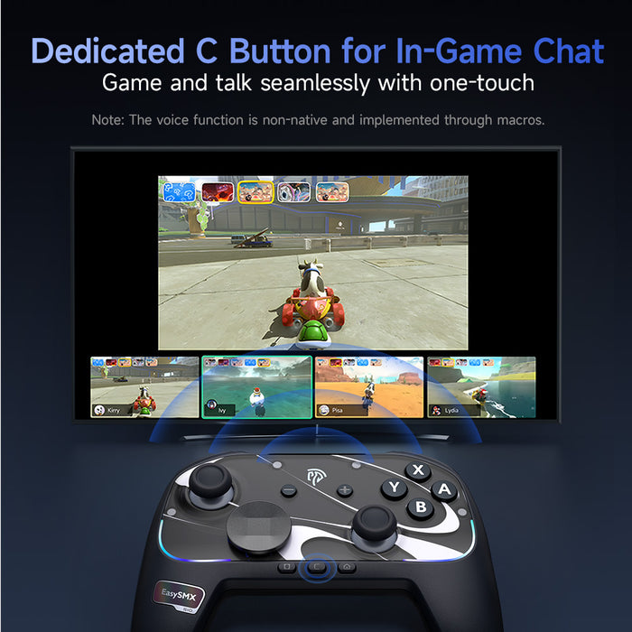 EasySMX® S10 Gaming Controller for Switch 2: Wake up, TMR Sticks, HD Rumble