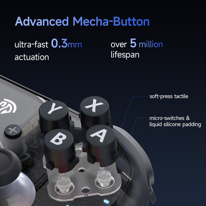 EasySMX® S10 Gaming Controller for Switch 2: Wake up, TMR Sticks, HD Rumble