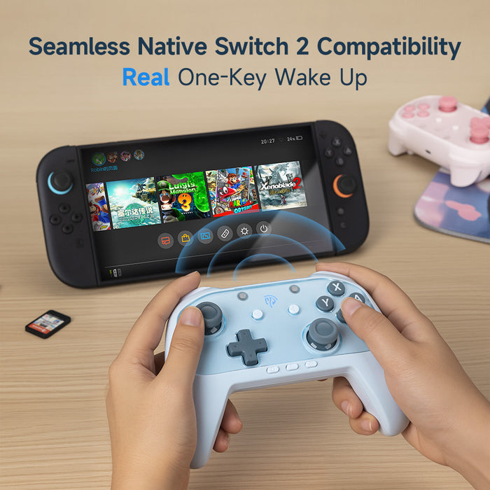 EasySMX® S10 Lite Gaming Controller for Switch 2: Wake up, Back Button and 9-Axis Motion Control