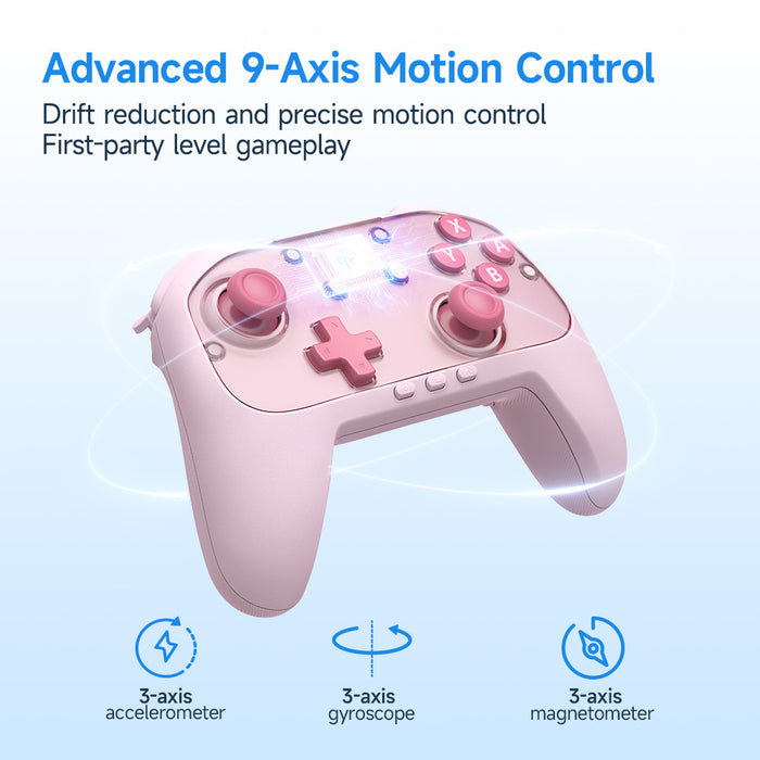 EasySMX® S10 Lite Gaming Controller for Switch 2: Wake up, Back Button and 9-Axis Motion Control