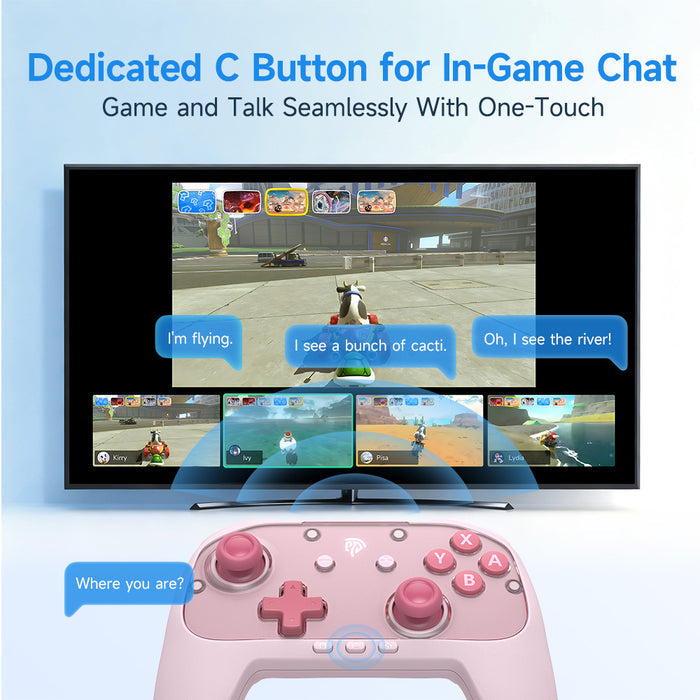 EasySMX® S10 Lite Gaming Controller for Switch 2: Wake up, Back Button and 9-Axis Motion Control
