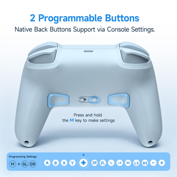 EasySMX® S10 Lite Gaming Controller for Switch 2: Wake up, Back Button and 9-Axis Motion Control