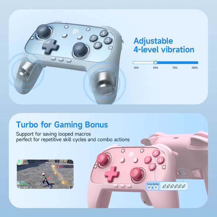 EasySMX® S10 Lite Gaming Controller for Switch 2: Wake up, Back Button and 9-Axis Motion Control