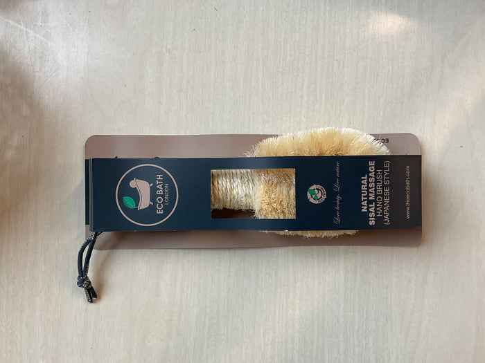 Eco Bath - Natural Sisal Massage Hand Brush (Japanese Style)
