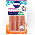 Pack of ecozone citrus enzymatic drain cleaning sticks with packaging details.