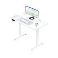 Electra Ergo single motor white sit-stand computer desk with 1.2m surface, featuring clean design and adjustable height.