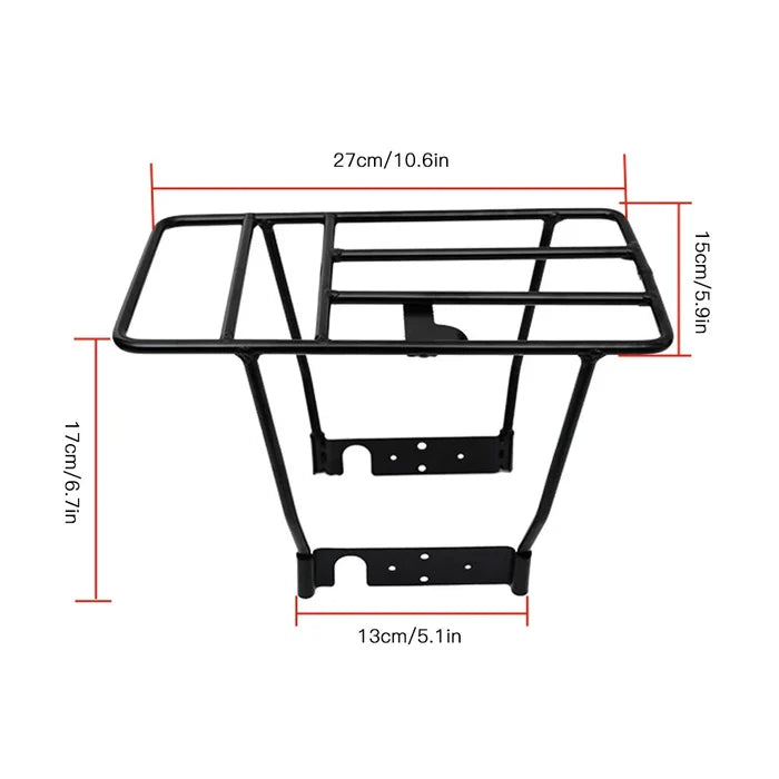 Habicare HBC electric scooter rear luggage rack mounted on scooter for added storage.