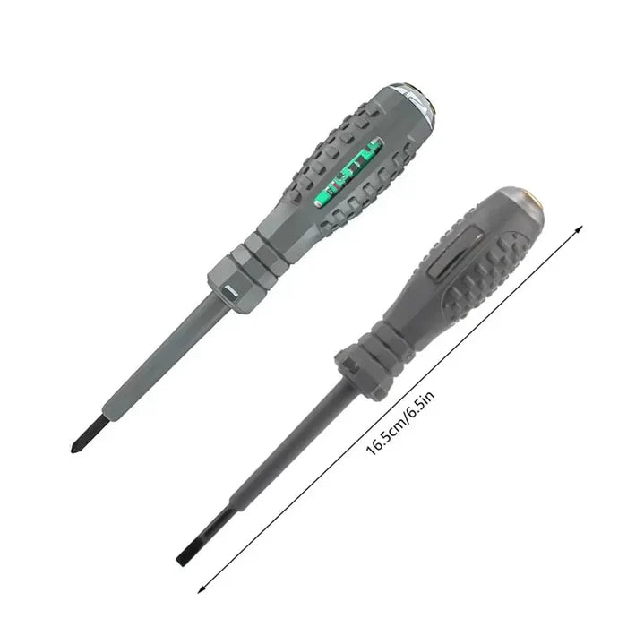 Habicare HBC electric screwdriver with ergonomic handle and adjustable speed setting, shown in use on a DIY project.