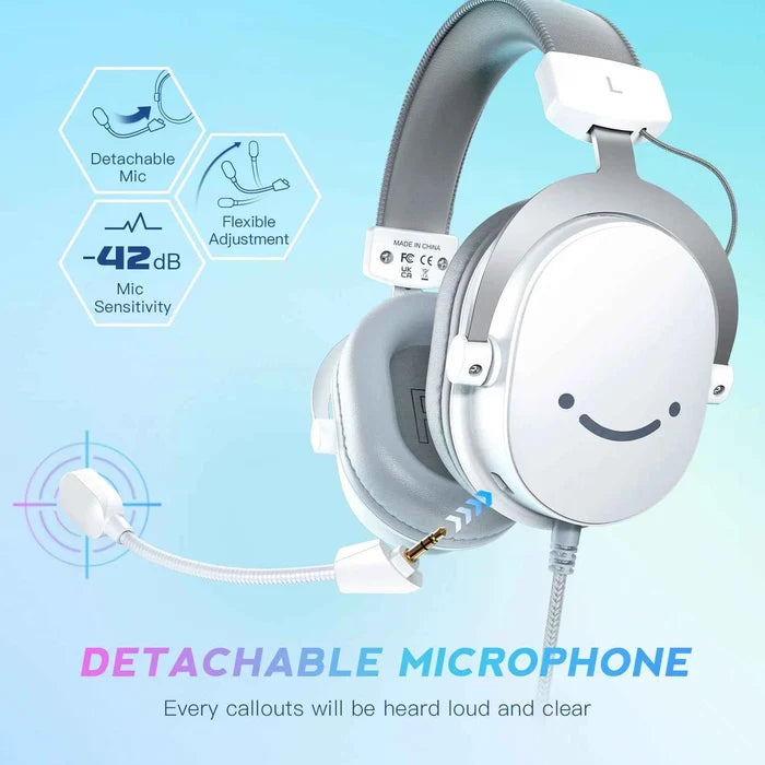 ShopHub NZ gaming headset with surround sound, featuring comfortable ear cups and adjustable headband for immersive gameplay.