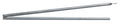 Two galvanized steel poles for outdoor use, durable and rust-resistant, ideal for fittings and supports.